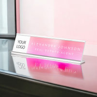 Custom Logo Executive Orange Pink Professional