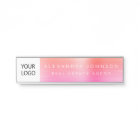 Custom Logo Executive Orange Pink Professional