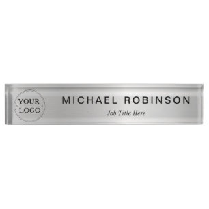 Custom Logo Executive Professional Nameplate