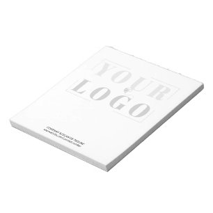 Custom Logo Faded Black and White Background Notepad