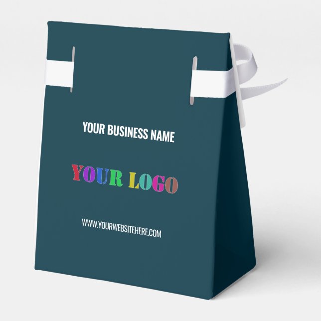 Custom Logo Favour Box Your Name Website Colours (Back Side)