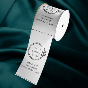 Custom Logo Garment Care Labels Satin Ribbon