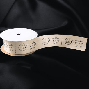 Custom Logo Garment Care Labels Satin Ribbon