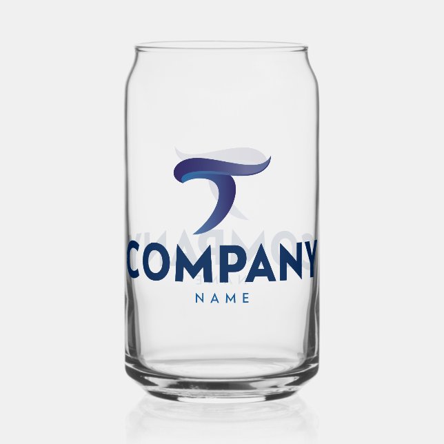 Custom Logo Glass – Personalised Company Drinkware (Front)