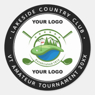 Custom Logo Golf Club Swag Memorial Tournament Classic Round Sticker