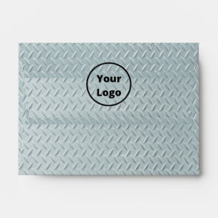 Custom logo grey metal print envelope