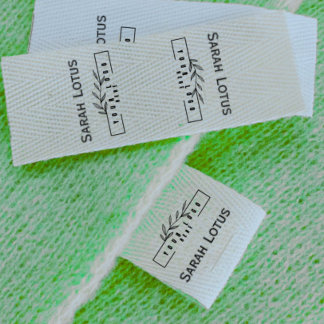  Custom logo Handmade by Sew on clothing Labels  Grosgrain Ribbon