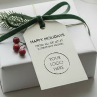 Custom Logo Hang Tag, Holiday Business Marketing