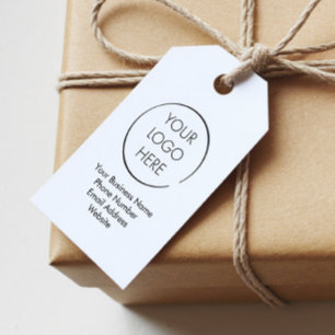 Custom Logo Hang Tag, Small Business Marketing Gift Tags