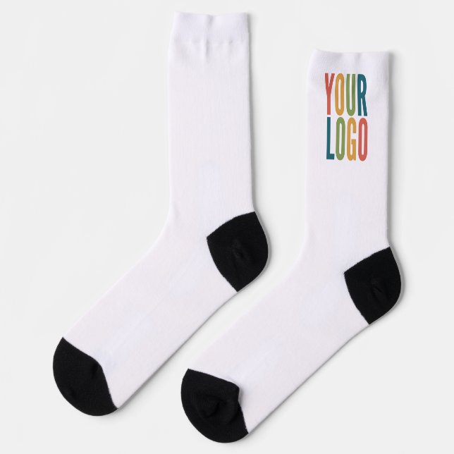Custom Logo Here | Add Your Own Design Socks (Left)