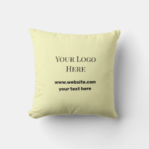 custom logo here add your website add your text  t cushion