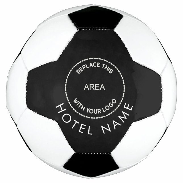 Custom Logo Hotel Name White Black or Any Colour  Football (Front)