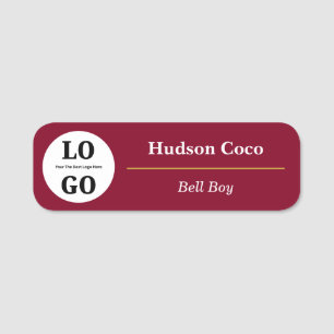 Custom Logo Hotel Staff Magnetic Name Tag