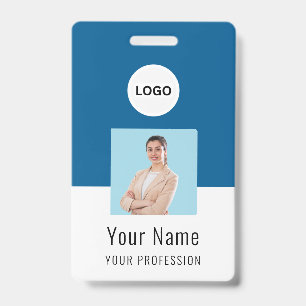 Custom Logo ID Card   Personalised Photo & Text Ba Badge