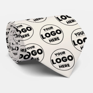 Custom Logo Ivory Cream - Professional Branded Tie