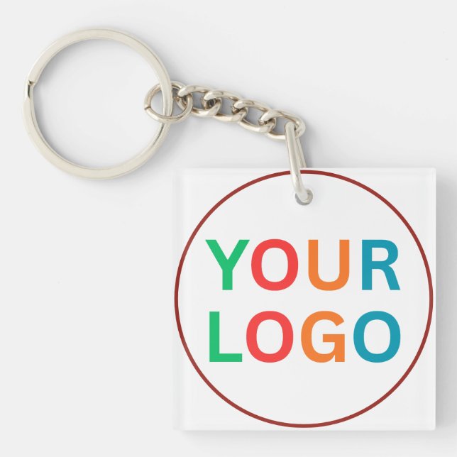 Custom Logo Keychain for Business Branding (Front)