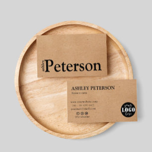 custom logo kraft paper Business Card