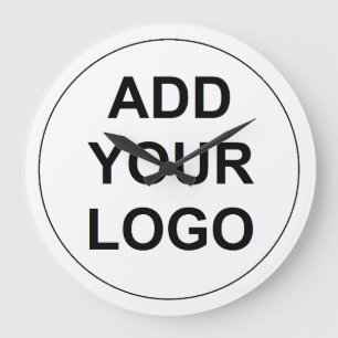 Custom Logo Large Clock