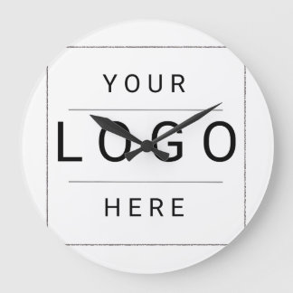 Custom Logo Large Clock