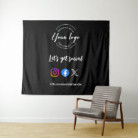 Custom logo Let's Get Social Media Icons 