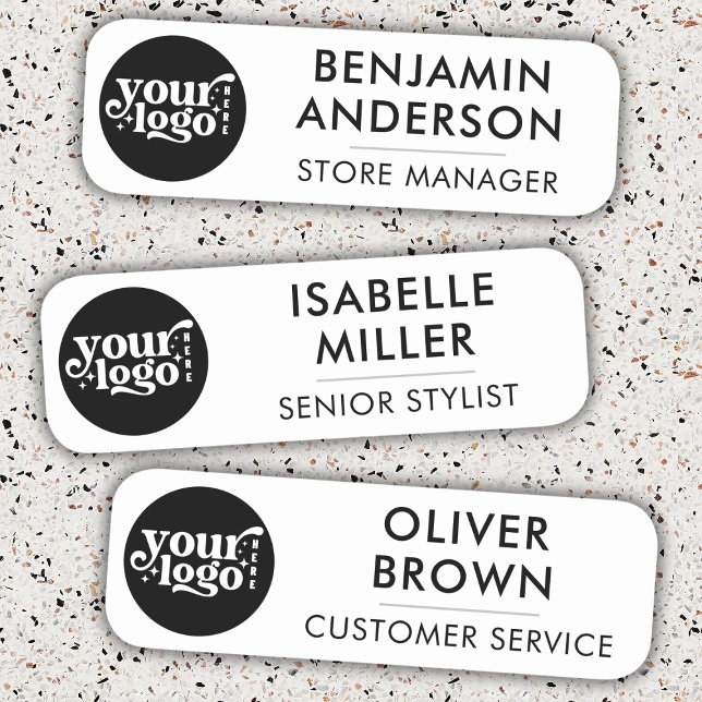 Custom Logo Magnetic Employee Name Tag (Creator Uploaded)