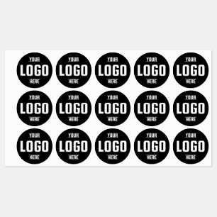 Custom Logo Medium Circle Waterproof Vinyl Labels