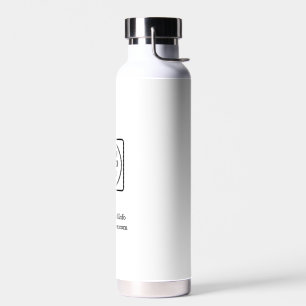 Custom Logo   Minimal Modern Corporate Branding Water Bottle