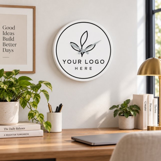 Custom Logo Minimalist Business Large Clock (Custom Logo Minimalist Business Large Clock)