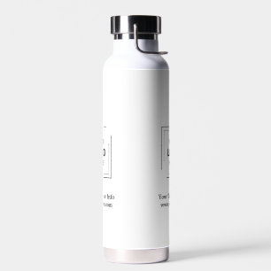 Custom Logo Minimalist Corporate Branding Design Water Bottle