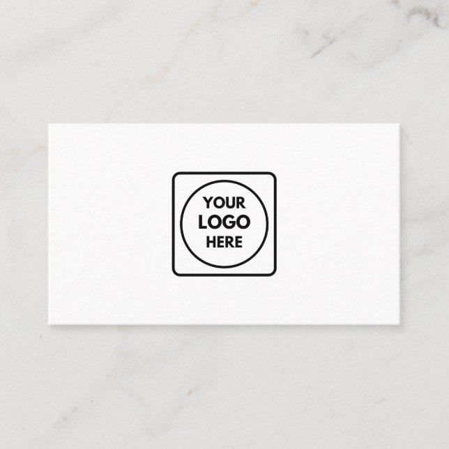 Custom Logo | Minimalist Corporate Professional Business Card (Front)