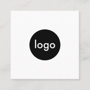 Custom Logo Minimalist Modern Square Business Card