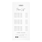 Custom Logo Minimalist Services Script Price List