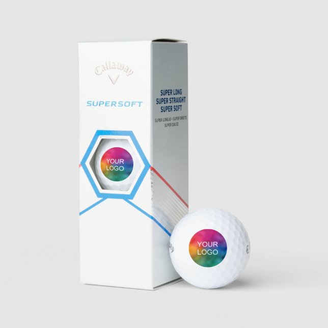 Custom Logo Minimalist Template Callaway Supersoft Golf Balls (Packaging)