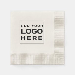 Custom Logo Modern Business Brand Employees Paper Napkin