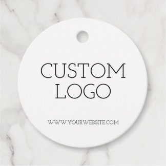 Custom Logo Modern Favour Tags