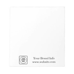 Custom Logo Modern Minimalist Corporate Design Notepad