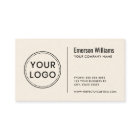 Custom logo modern minimalist white or any color