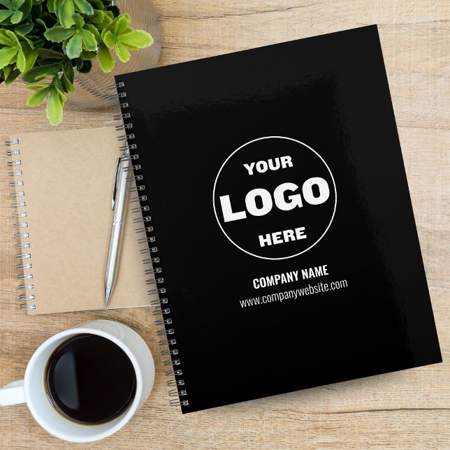 Custom Logo Monogram Business Planner 2026 – Black (Custom Logo Monogram Business Planner 2026 – Black & White)