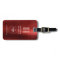 Custom Logo Monogrammed Red Brushed Metal 