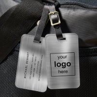 Custom Logo Monogrammed Silver Grey