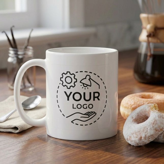 Custom Logo Mug for Company - Simple Promotional  (Creator Uploaded)