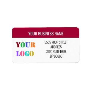 Custom Logo Name Address Personalised Labels