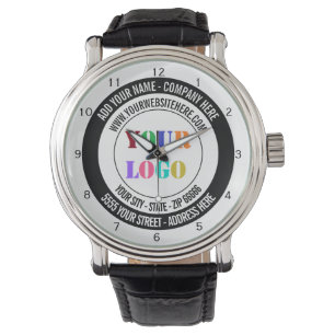 Custom Logo Name Address Website Special Design Watch