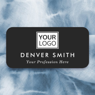 Custom logo name and title black or any color tag