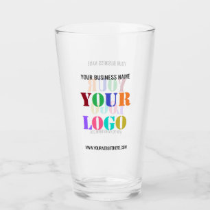 Custom Logo Name Business Personalised Glass
