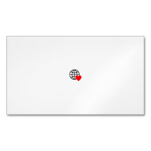 Custom Logo & Name Fleece Blanket Magnetic Business Card