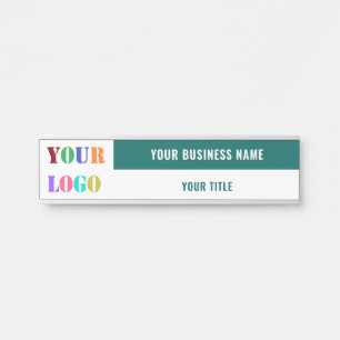 Custom Logo Name Info Door Sign Your Colours - Fon