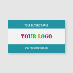 Custom Logo Name Magnetic Business Card Template
