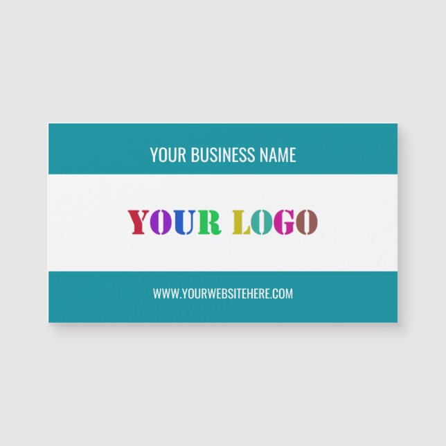 Custom Logo Name Magnetic Business Card Template (Front)