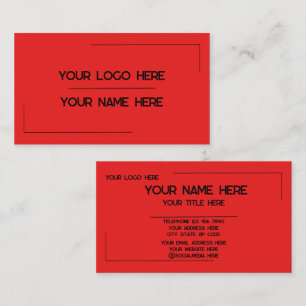 Custom Logo Name Minimalist Modern Professional Business Card